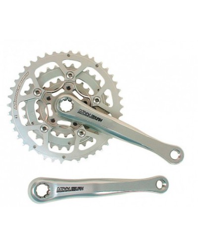Middleburn RS8 ISIS Cranks ,without spider and chainrings, silver, 175 mm