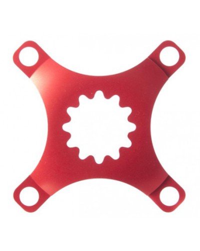 Middleburn 2-Speed Spider DUO, 4-Arm, without chainrings, red, 104/64 mm BCD