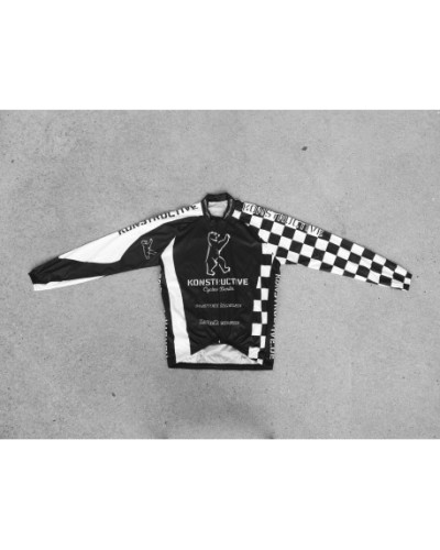 Konstructive Team Clothing, Cycling Wind Jacket, black and white style, Größe medium