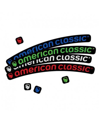 American Classic 101 Felgen Aufkleber, rot