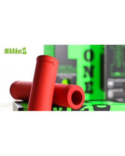 Silic1 Silicone Grips, diamond pattern, red