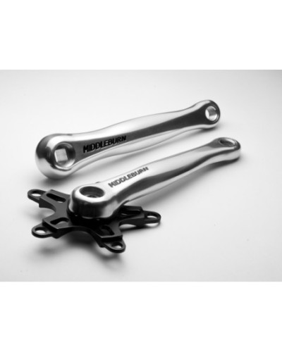 Middleburn RO1 Square-Taper Road Cranks without Spider and Chainrings, black