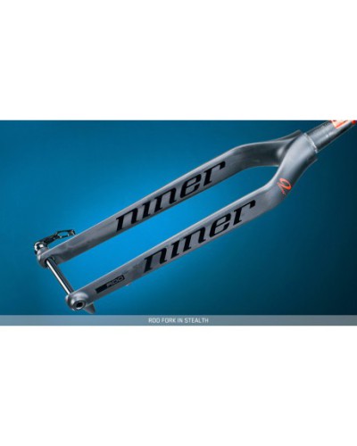 NINER RDO Carbon Mountain Bike Gabel, konisch, 15 mm Achse, 470 mm Länge, Post-Mount-Disc-Bremssockel, Farbe: Black