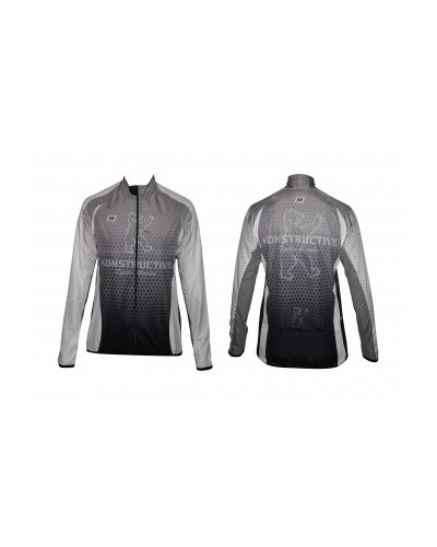 Konstructive Clothing, mens cycling jersey, long sleeved, "Team Nano Carbon" style, Größe / size extra extra extra large