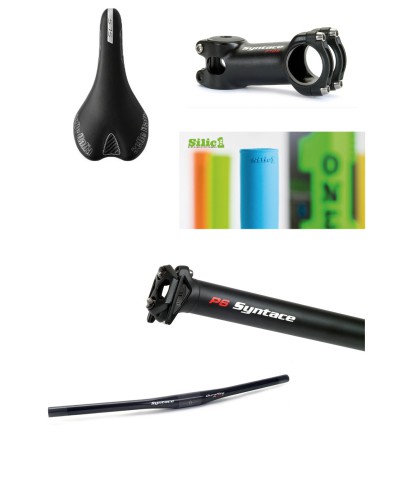 Syntace alloy stem, handle bar and seatpost Seat Selle Italia SLR SL, SilicONE Grips