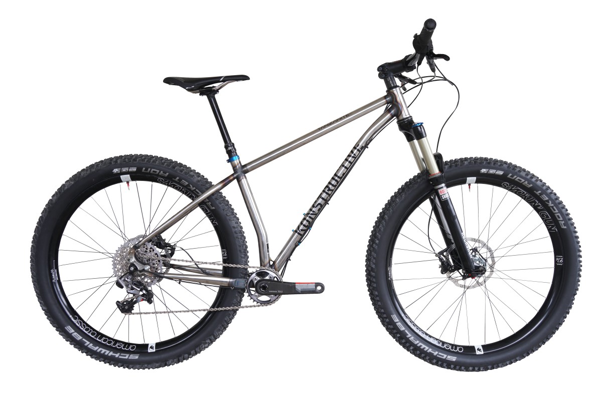 KONSTRUCTIVE Tanzanite, Large, Silver/Grey with Shimano XT, Rock Shox  Revelation, American Classic Wheels, Syntace Components