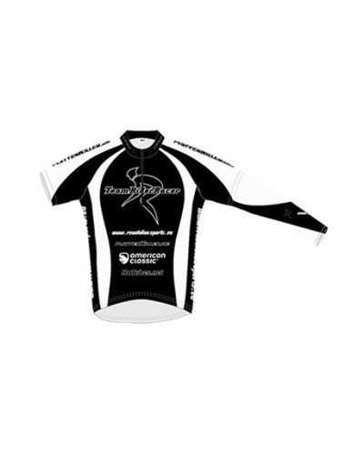 RiderRacer Team Jersey BLACK SERIES, Medium, long sleeve 