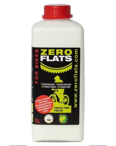 Zero Flats PLATTENKILLER Tubeless Dichtmittel Reifendruck bis 5 Bar 1 Liter