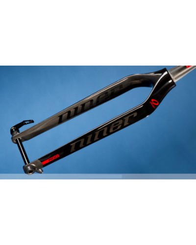 NINER RDO Carbon Mountain Bike Gabel, konisch, 15 mm Achse, 470 mm Länge, Post-Mount-Disc-Bremssockel, Farbe: Black