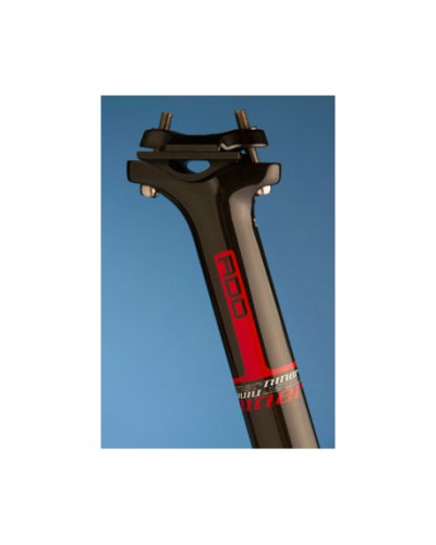 NINER Sattelstütze Carbon RDO Komfort, 31,6mm, 400mm, rotes Dekor